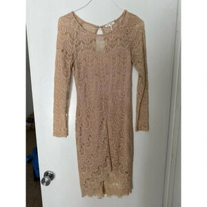 Soieblu Nude Lace Dress Size M